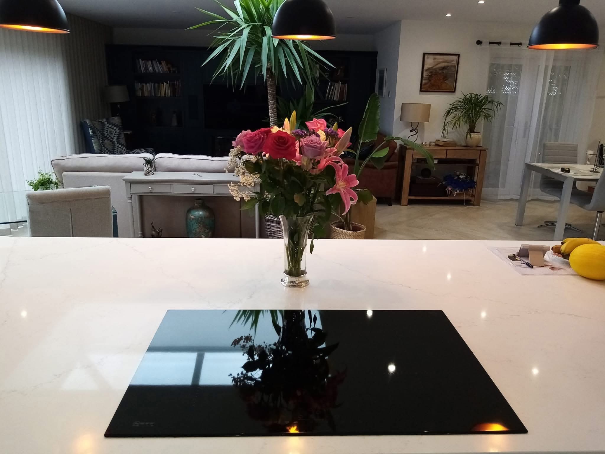 Kitchen surface cleaned and sanitised