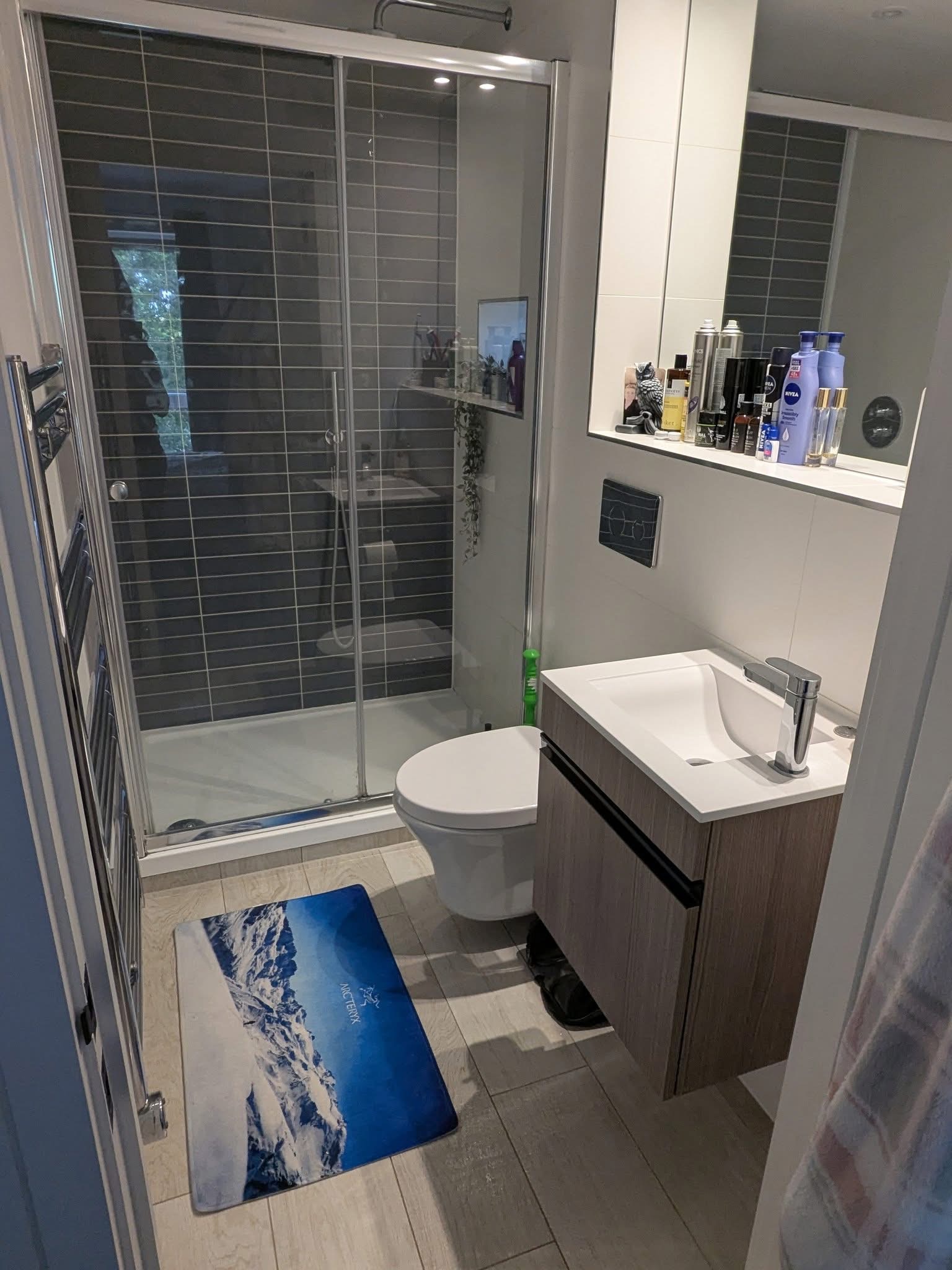 Small bathroom after professional clean